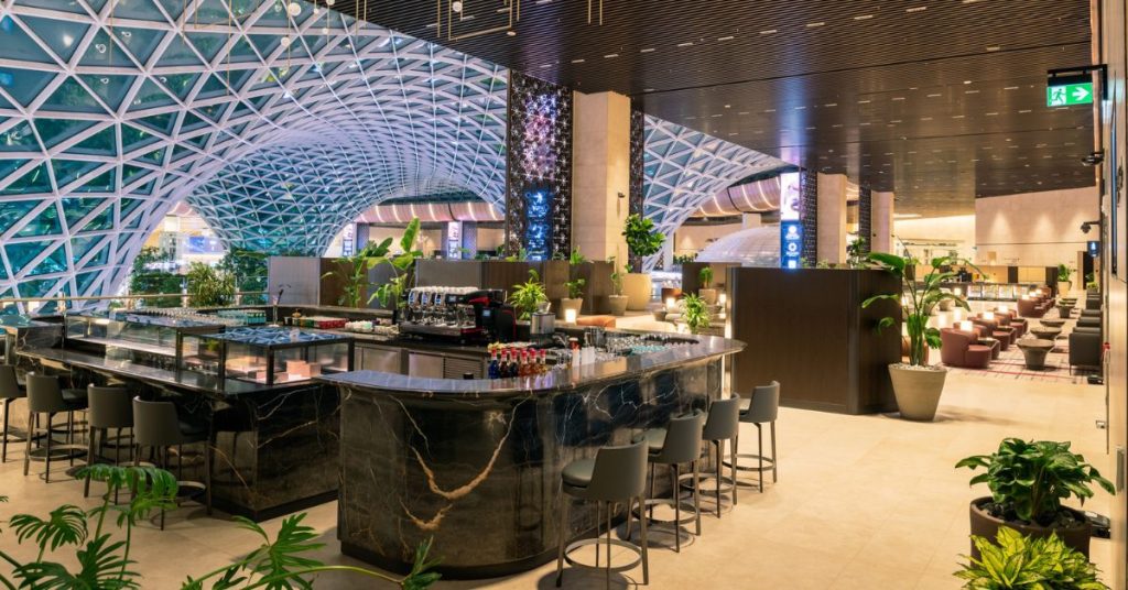 Imagem representa nova sala VIP da Qatar Airways