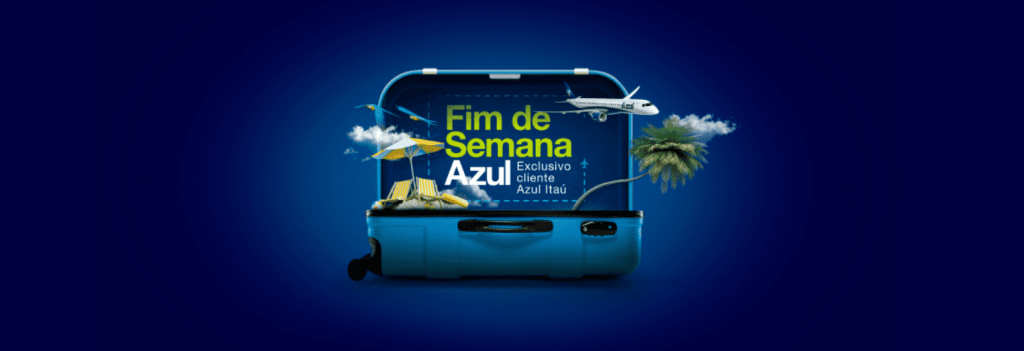 Campanha Azul desconto passagens Itaú