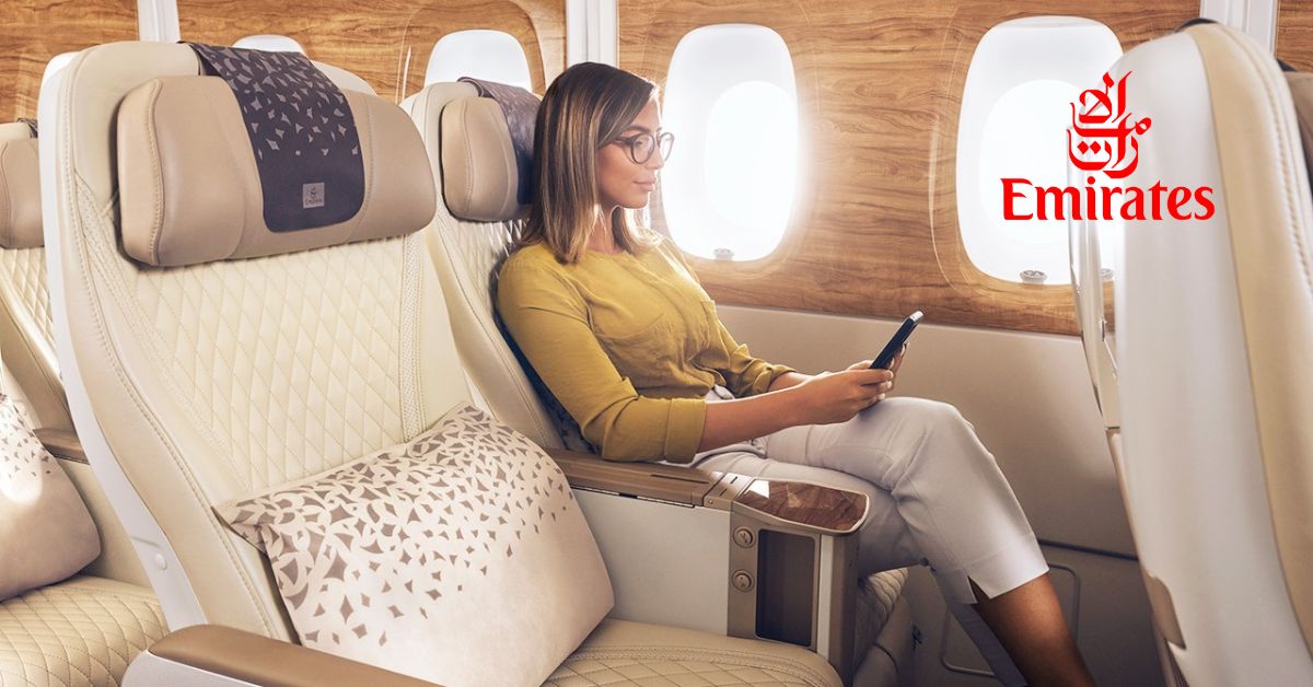 Imagem representa Wi-Fi gratuito a bordo na Emirates