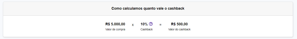 calculadora de cashback