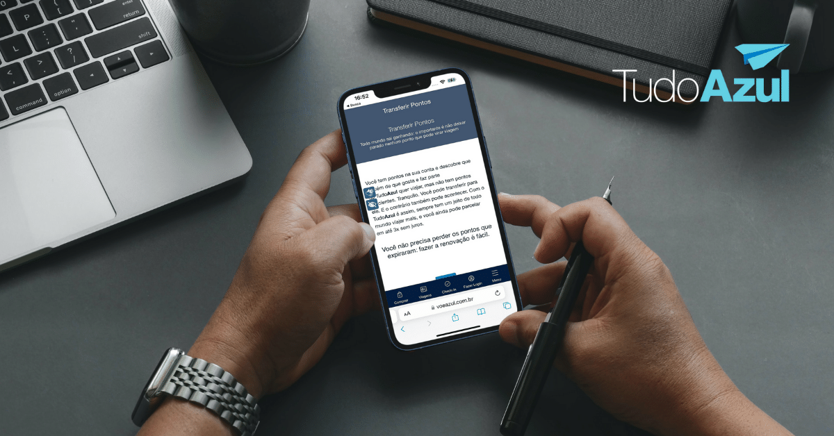 Como transferir pontos TudoAzul