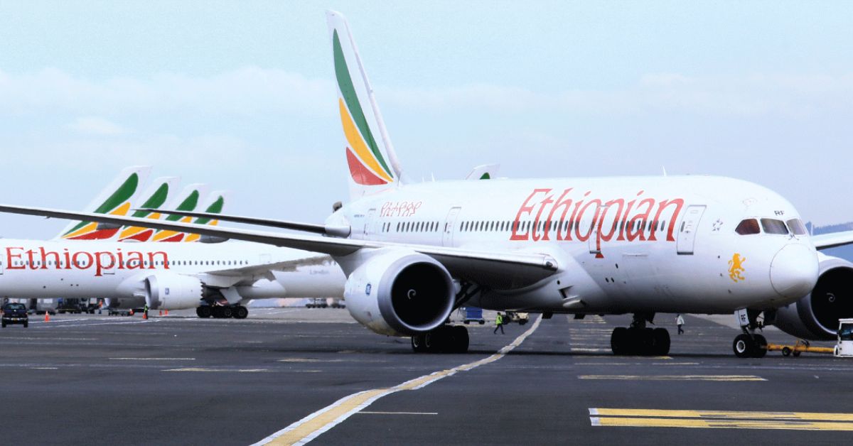 Imagem representa Ethiopian Airlines, que apresenta desconto