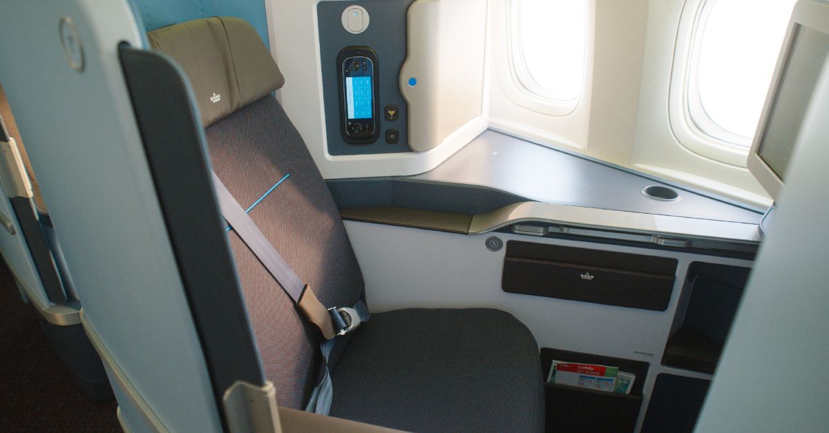 Novos assentos da classe World Business Class da KLM