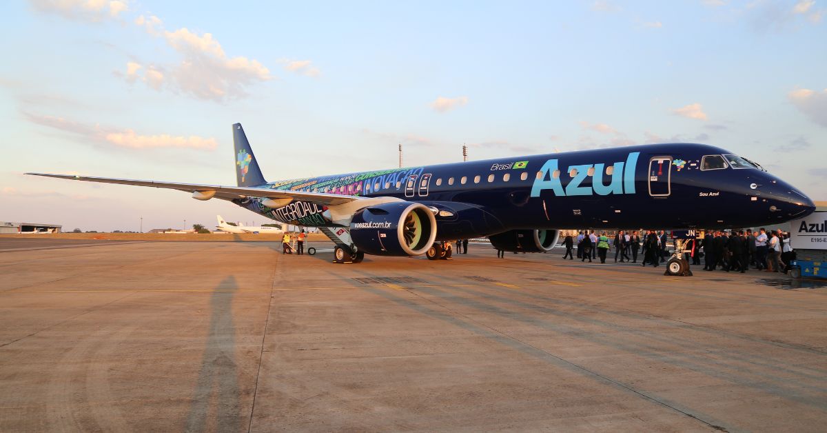 Voos da Azul entre Curitiba e Montevidéu