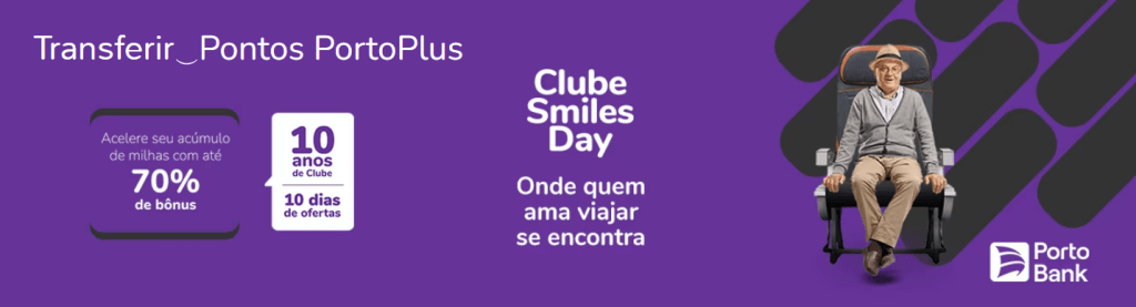 Promoção Smiles e Porto Bank