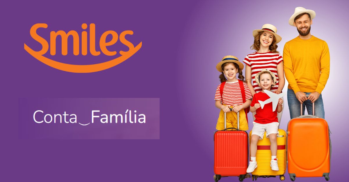 imagem representando Conta Família Smiles - Cartões e Pontos