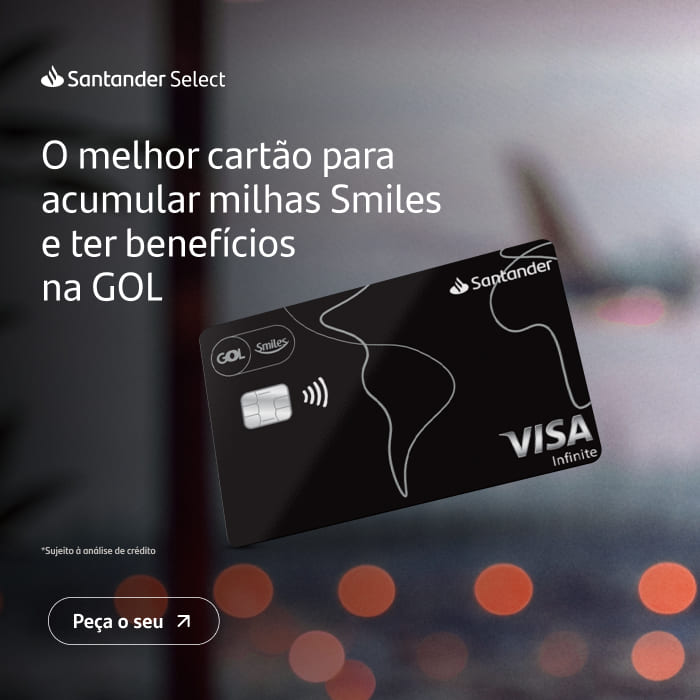 Pontos do cartão Santander GOL Smiles