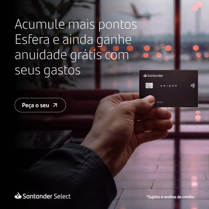 Pontos do cartão Santander Unique