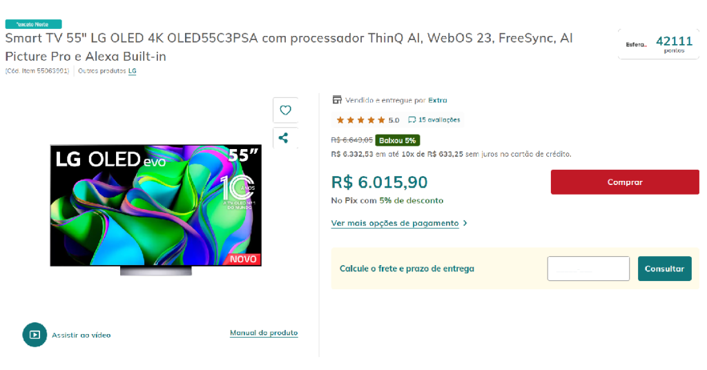 Promoção Esfera e Extra